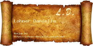 Lohner Daniella névjegykártya